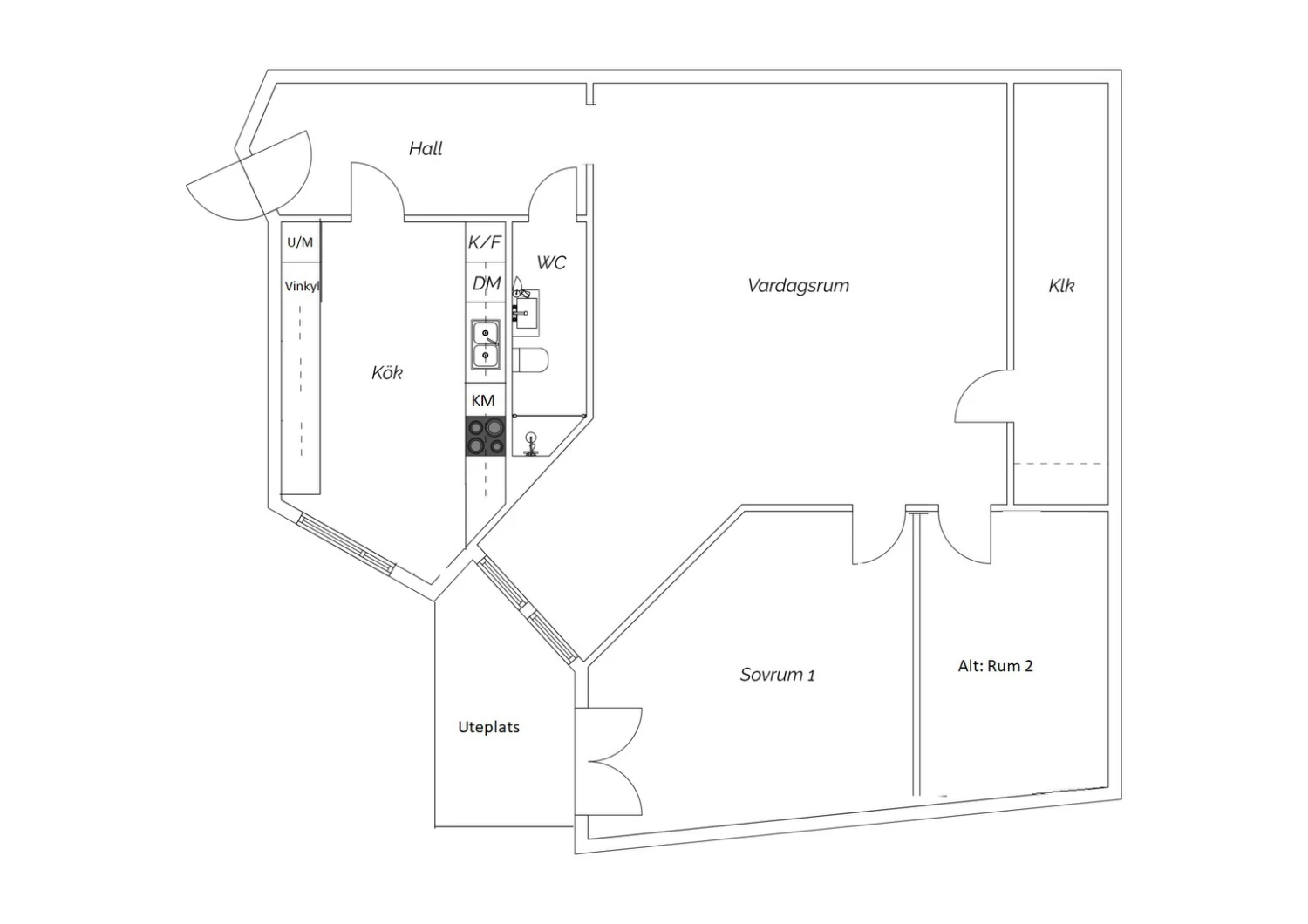 Alternativ planlösning