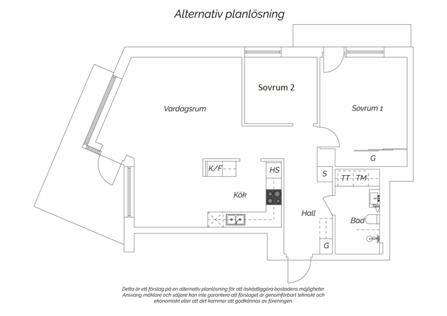 Alternativ planritning