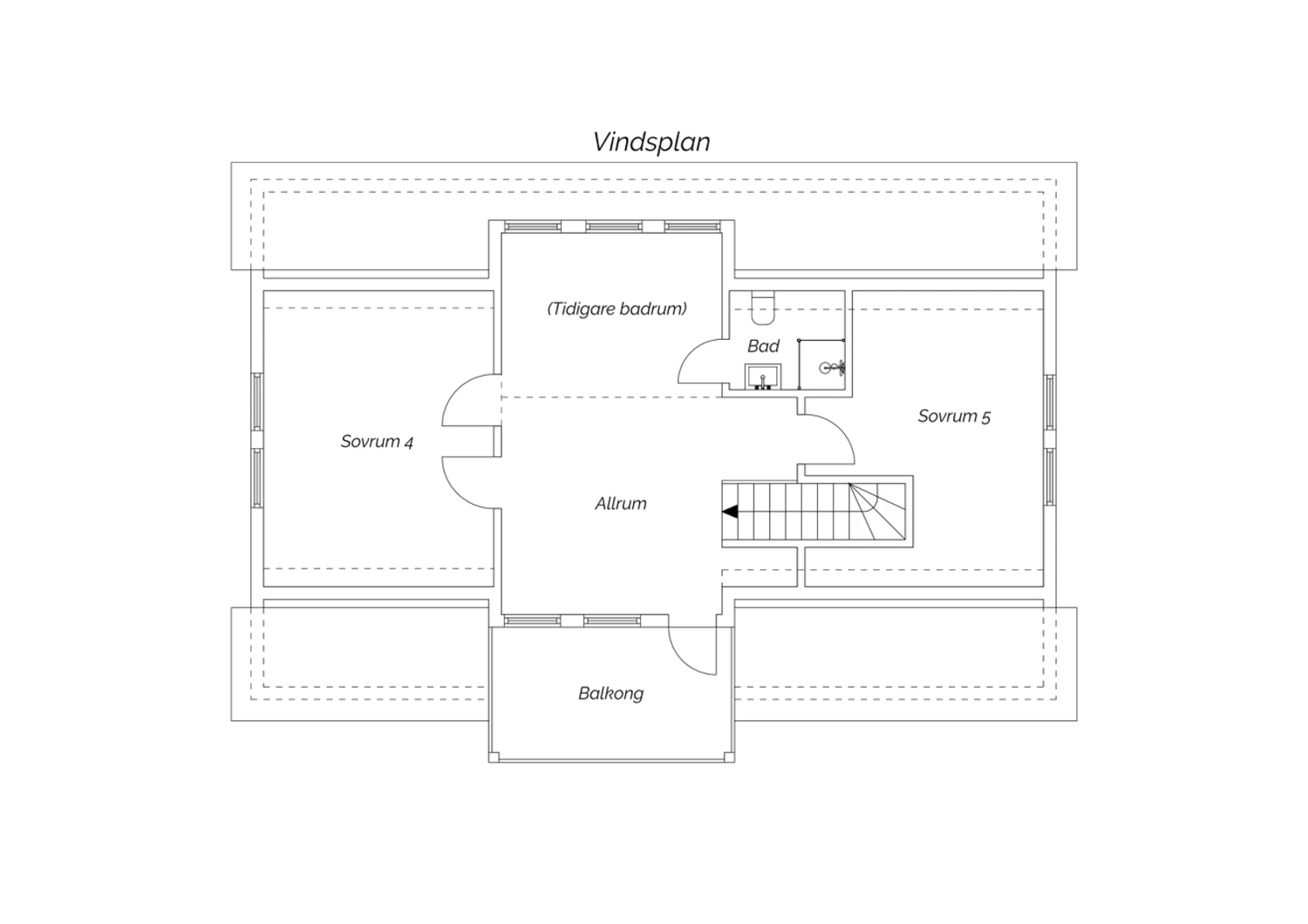 Planritning - övervåning