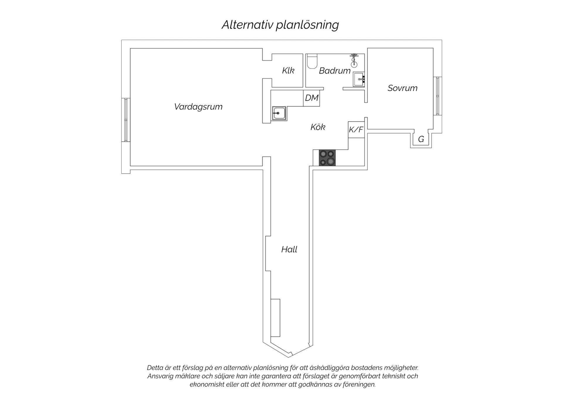 Alternativ planlösning