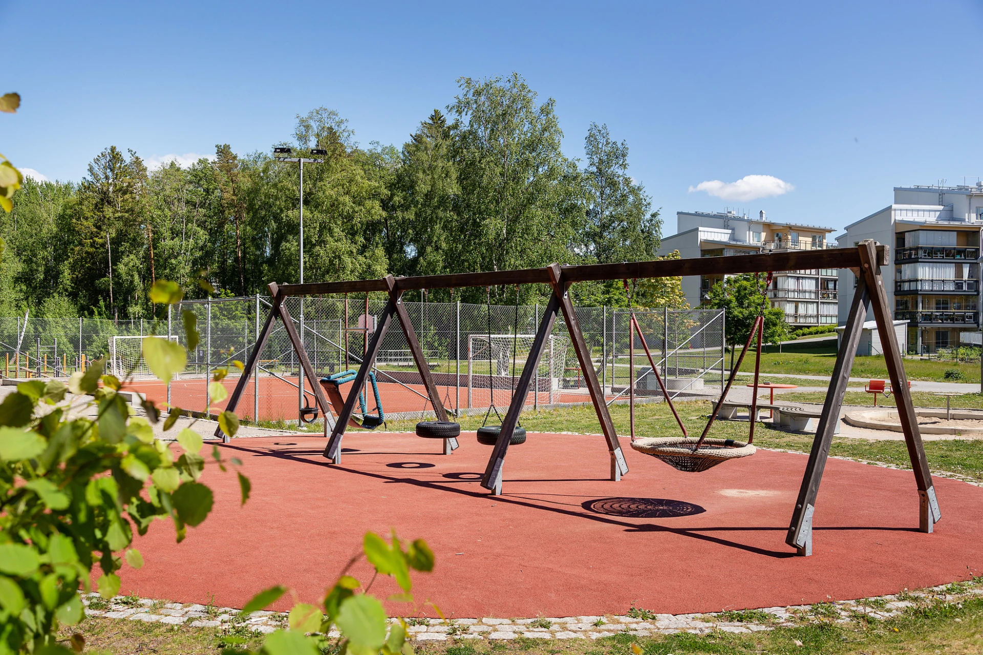 Lekpark i området