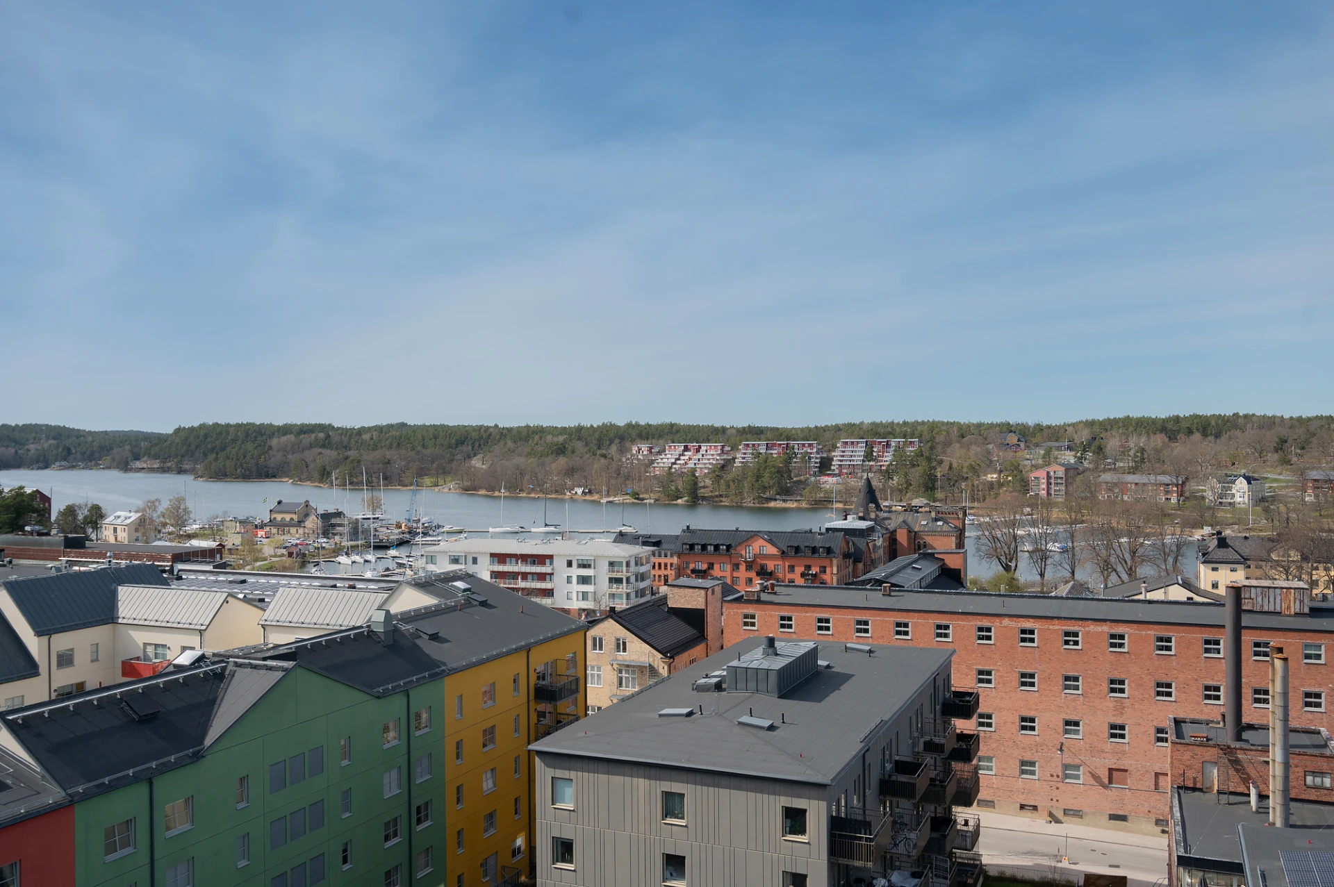 Utsikt från föreningens terrassen