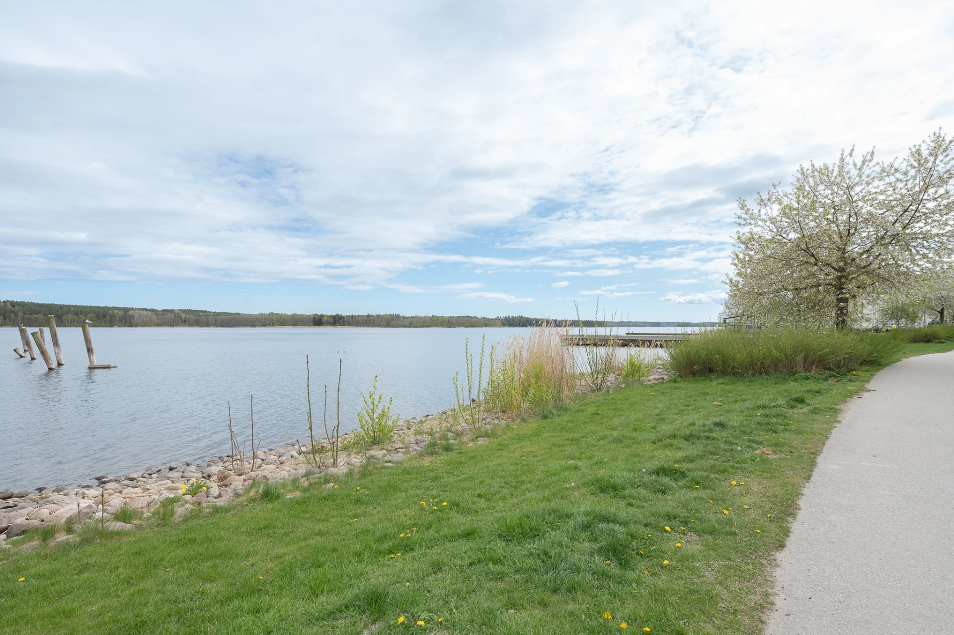 Gångväg vid vattnet