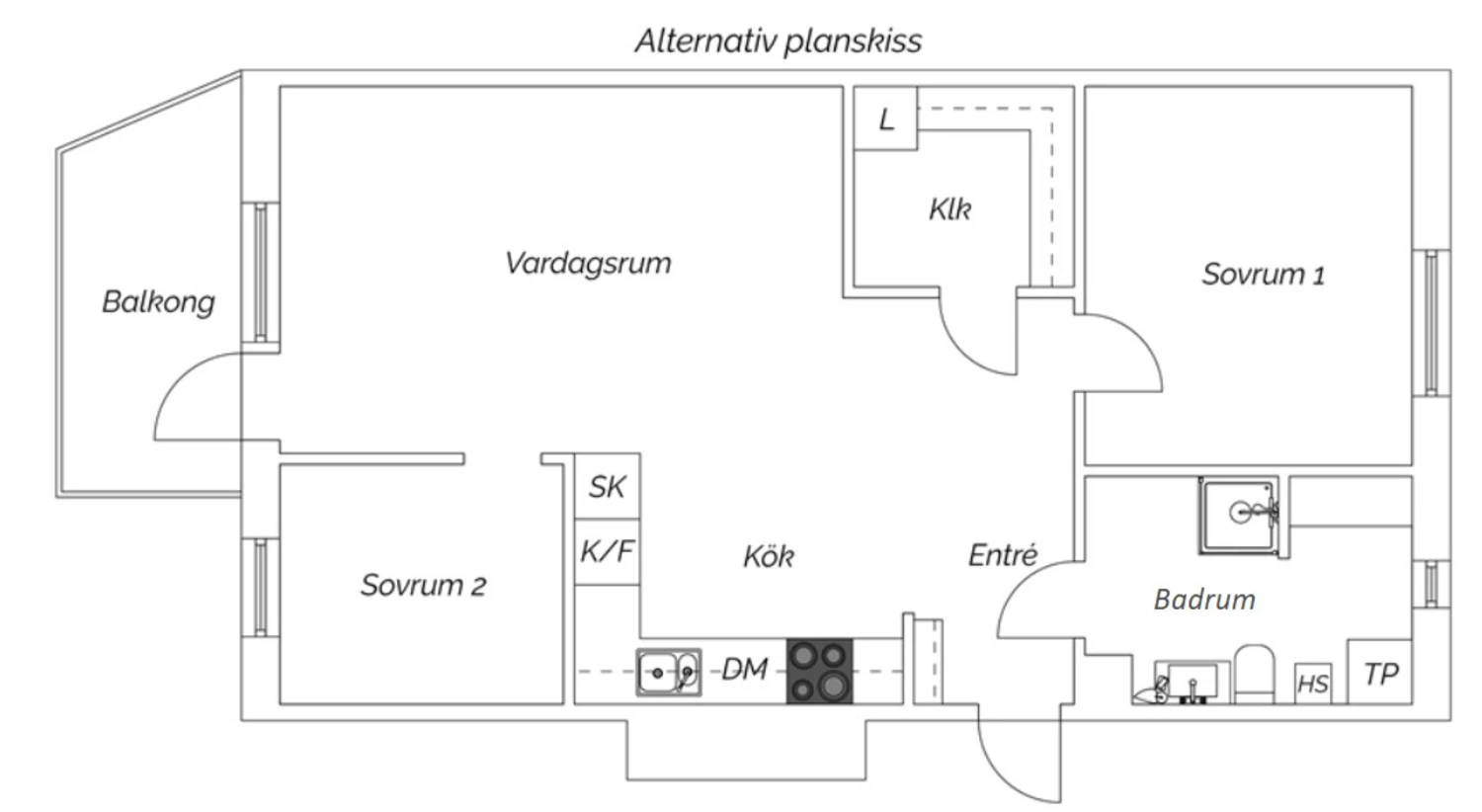 Alternativ planskiss