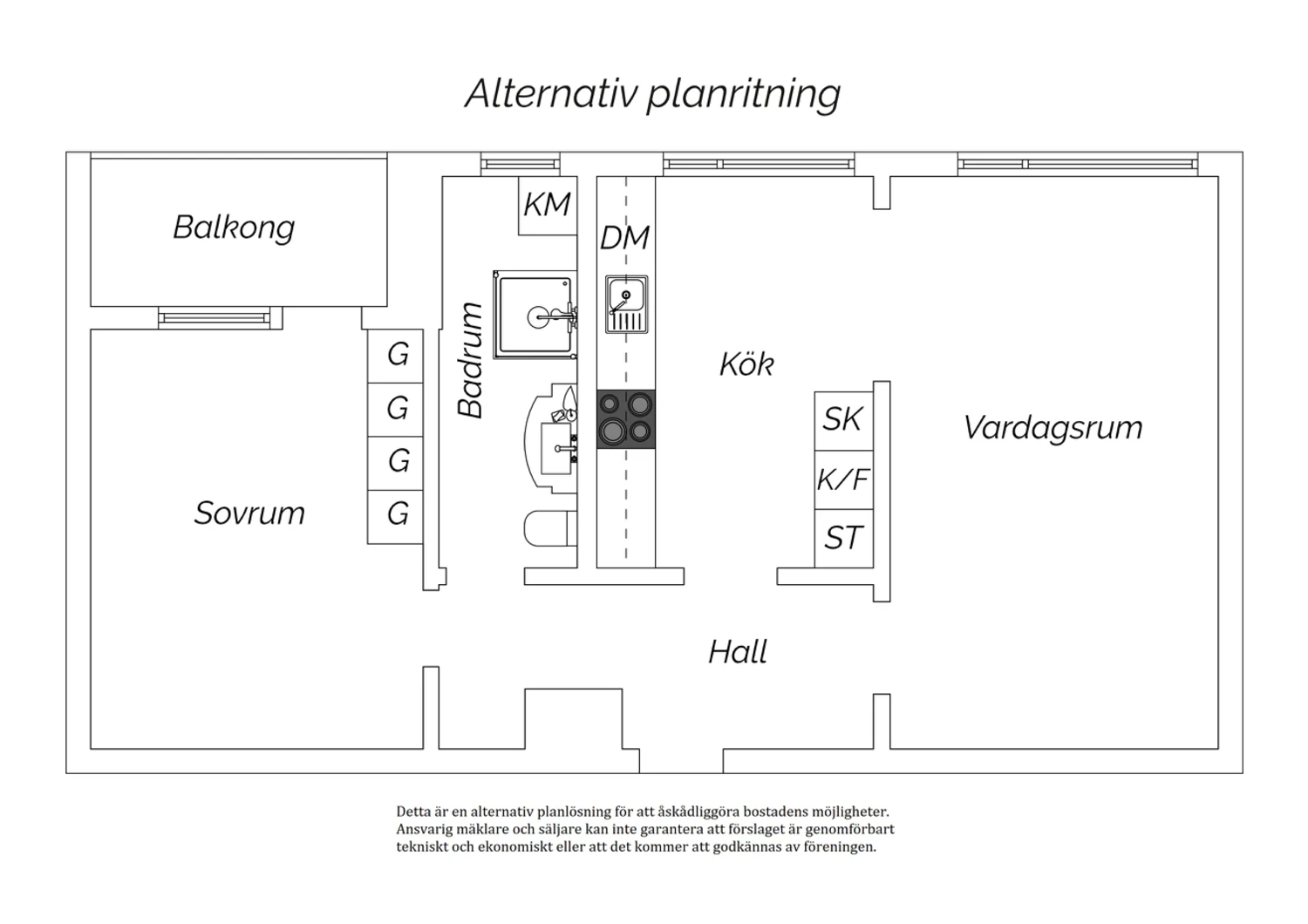 Alternativ planlösning