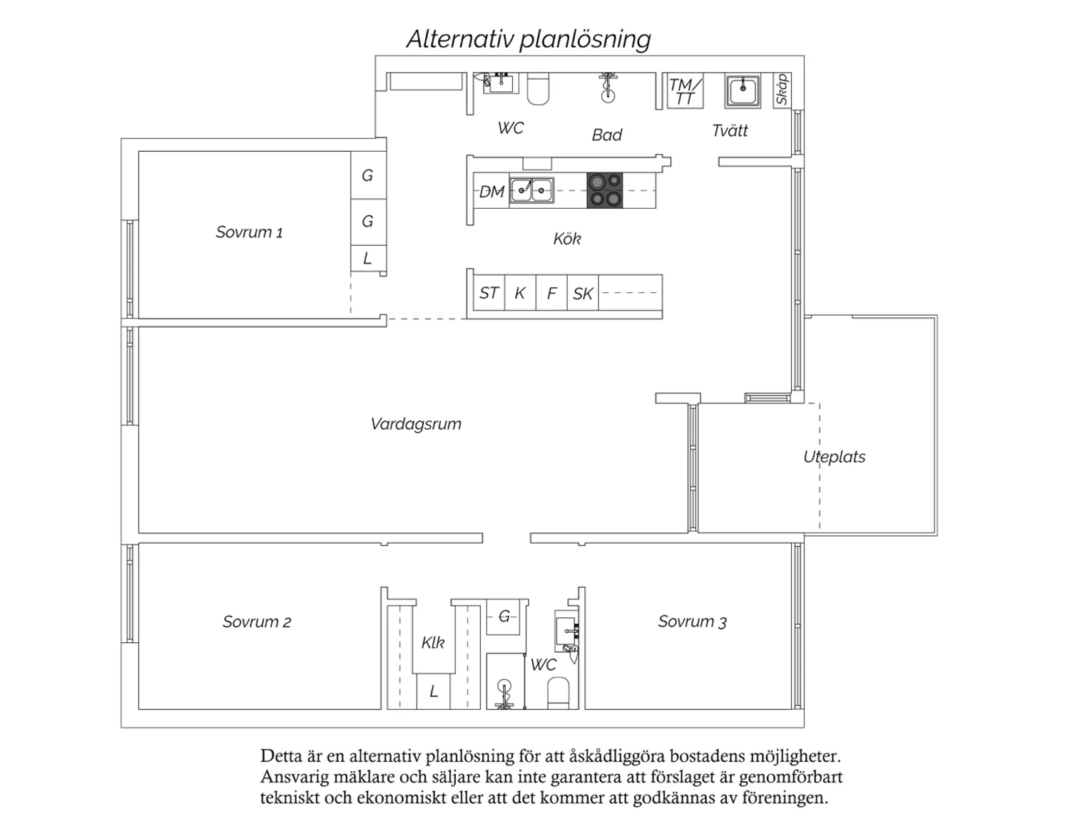 Alternativ planlösning