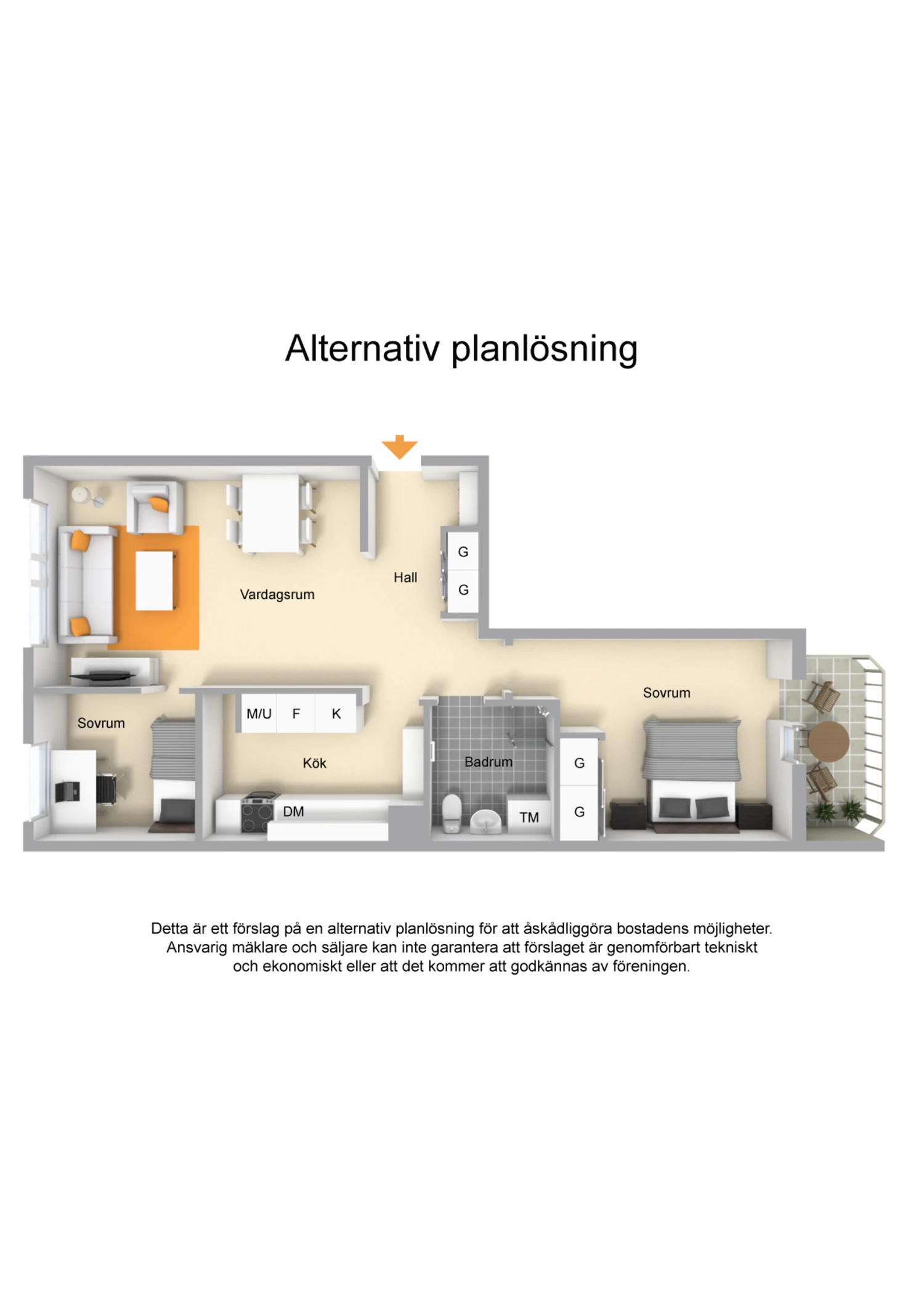 Alternativ planlösning
