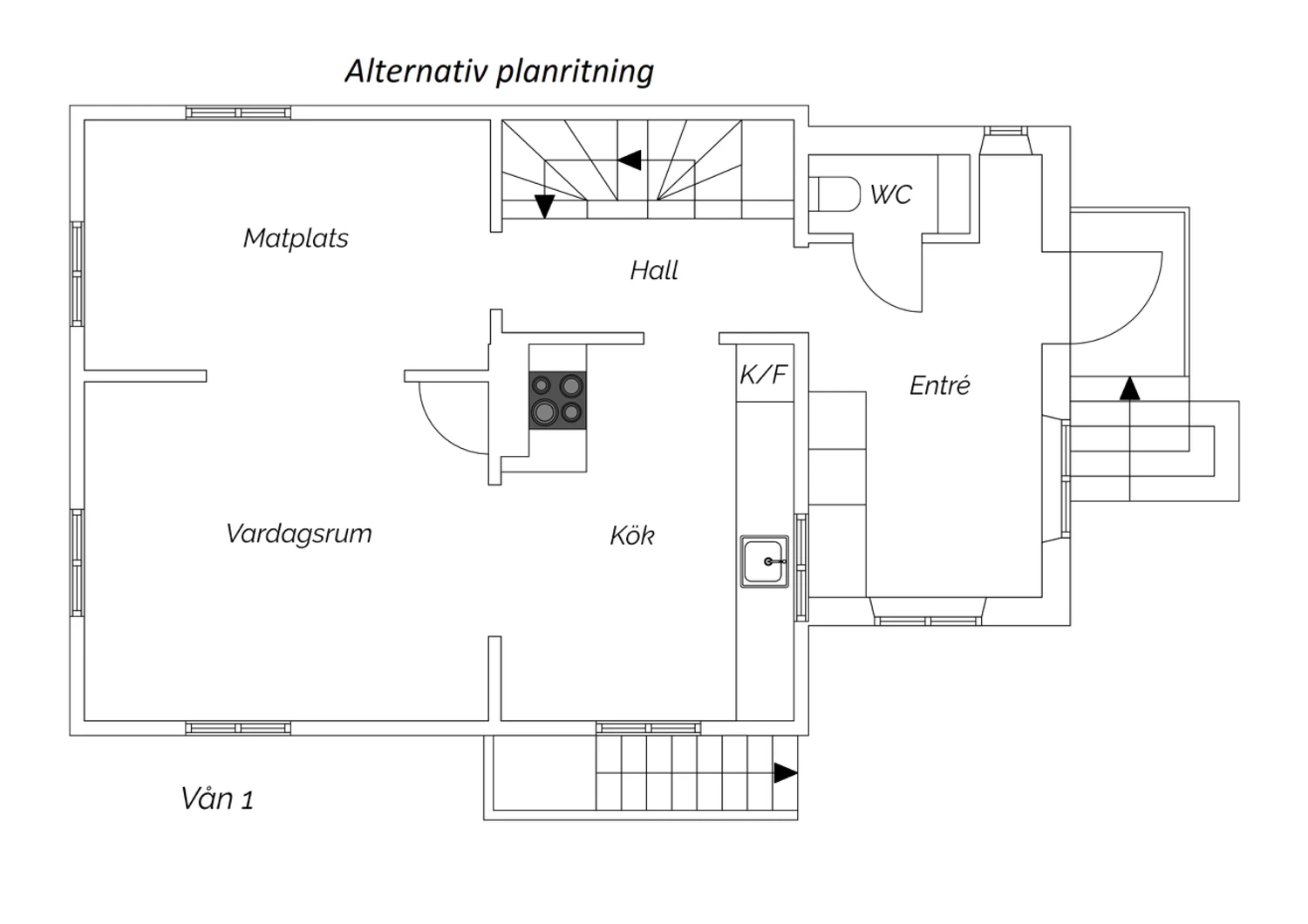 Alternativ planritning