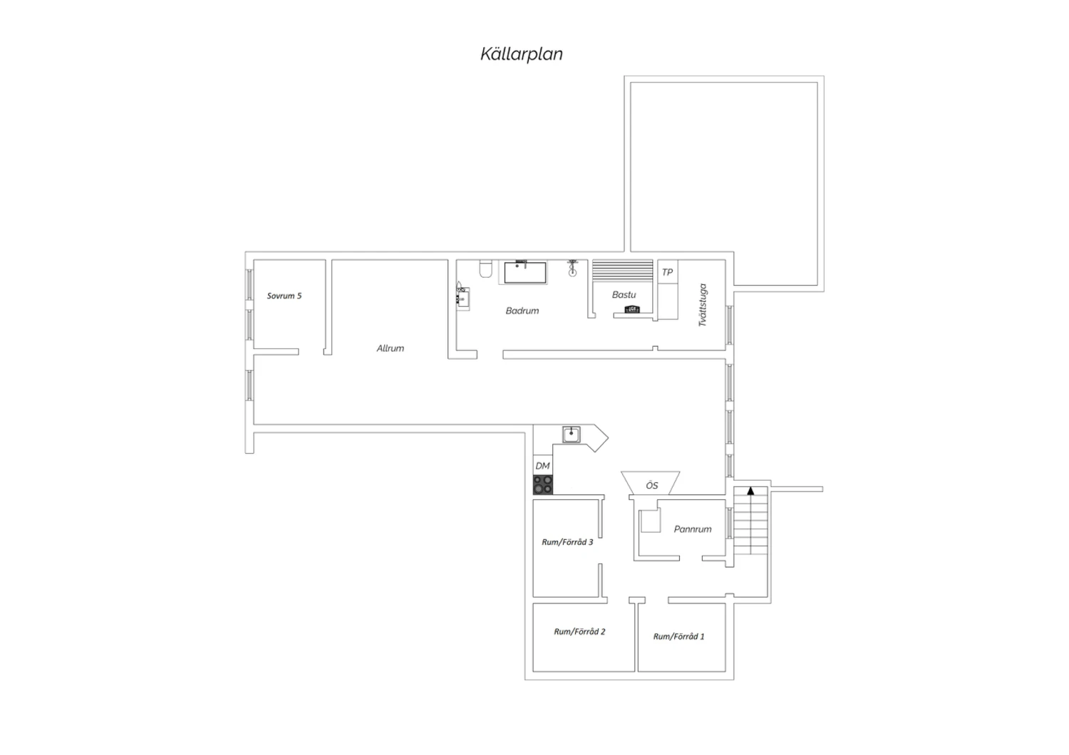 Planritning källarplan