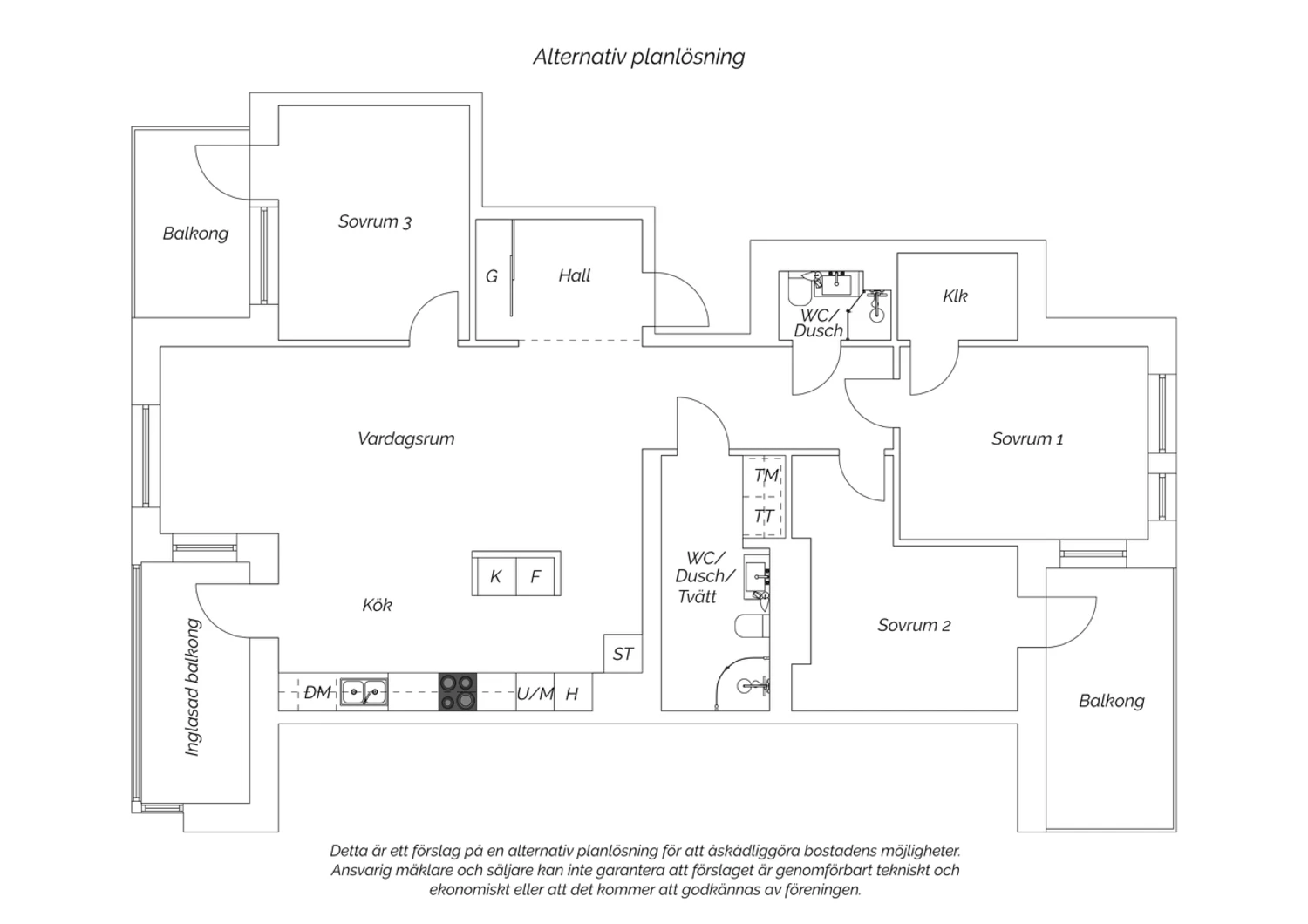 Alternativ planlösning