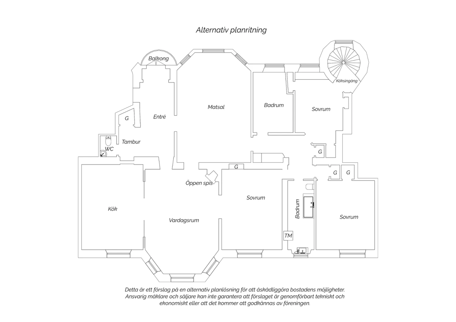Alternativ planskiss