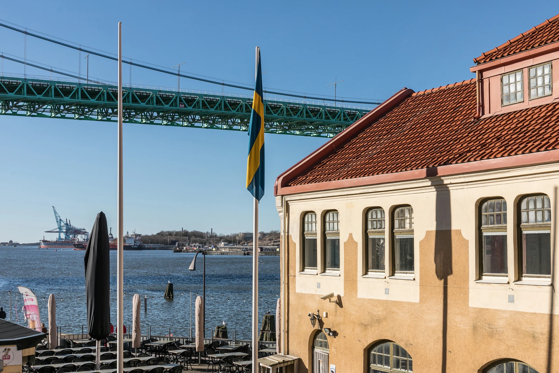 Nära till vattnet och mysiga caféer/restauranger på Klippan och Röda sten