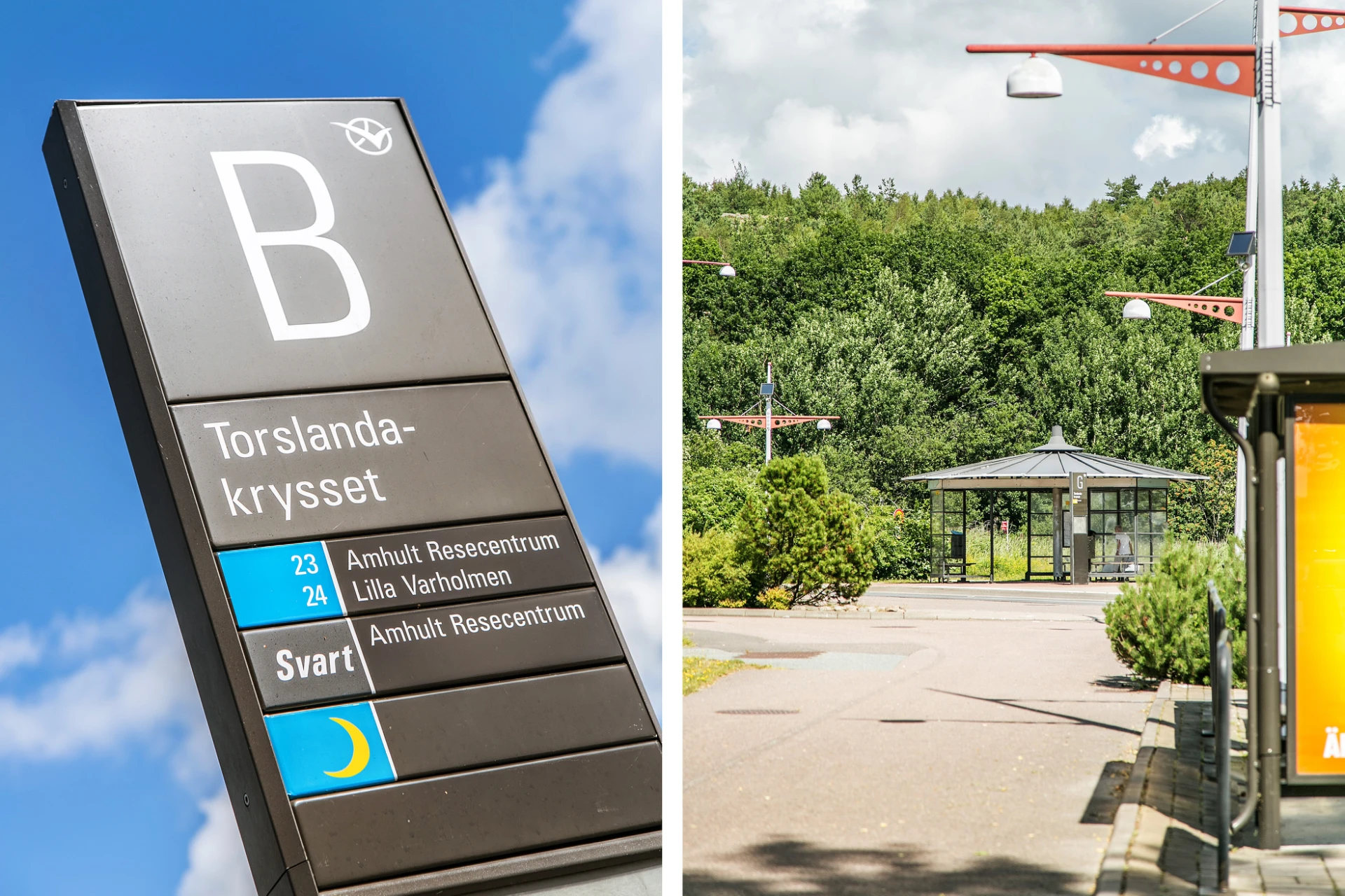 Torslandakryssets knutpunkt för busslinjer