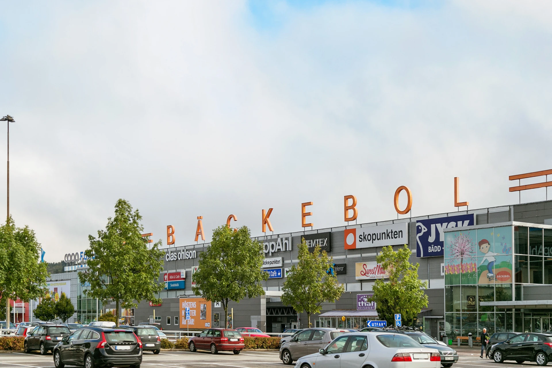 Bäckebols Köpcenter med stort shoppingutbud