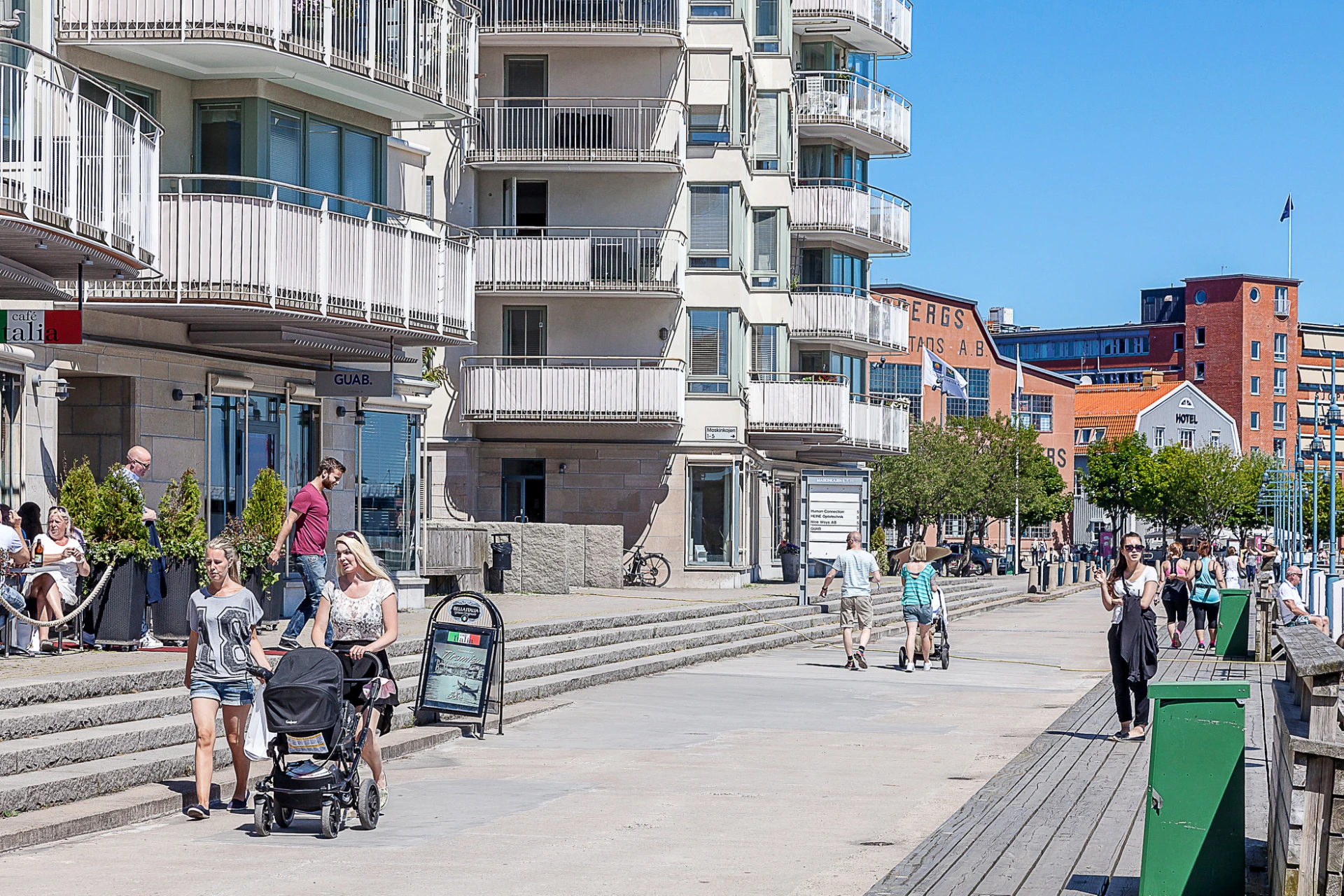 Fina promenadstråk i Eriksberg